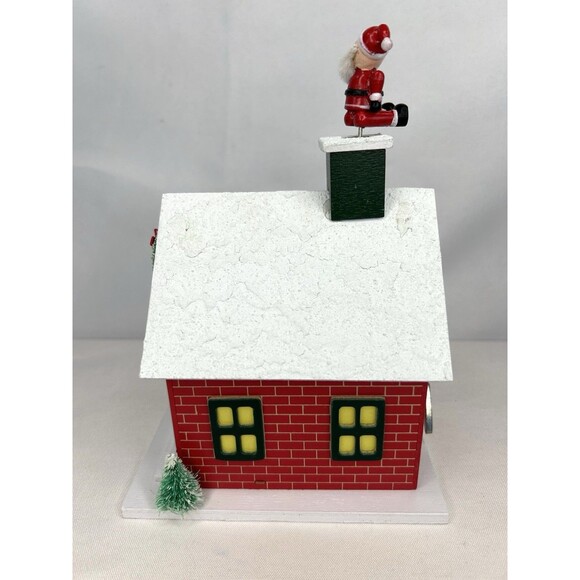Vtg Berkeley Designs Music Box Christmas Animated Santa Coming to Town Works - Picture 5 of 11